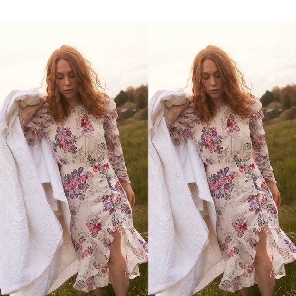For Love And Lemons Dresses & Skirts - For love and lemons Ross Long Sleeve midi Dress